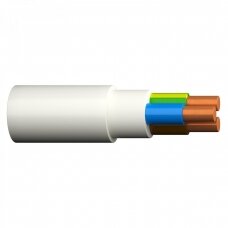 XPJ-HF D 3x1.5 kabelis Draka (monolitas, baltas, 100 m)